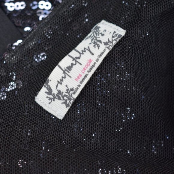 Sale! FP Gold Rush Sequin Mini Dress Black - Picture 14 of 16